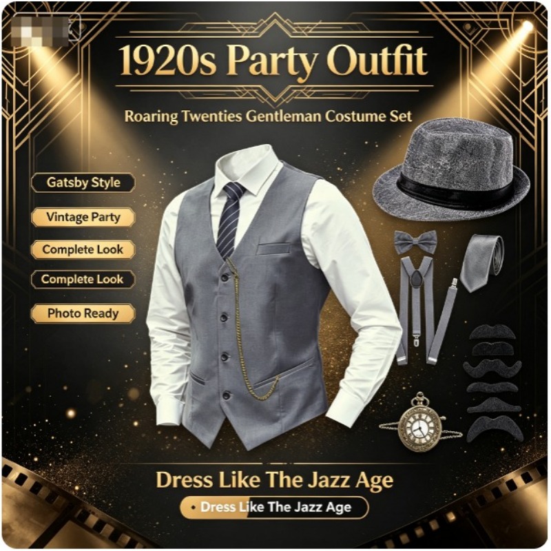 Men'S Accessories In The 1920S - 1920'ler Erkek Great Gatsby Gangster Aksesuar